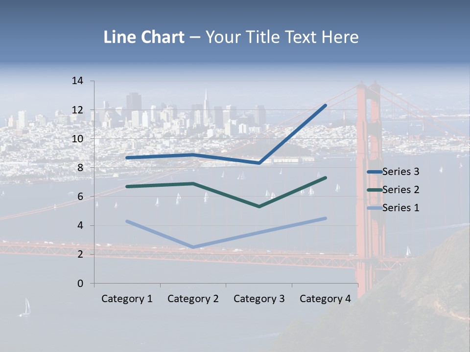 American Beach Skyscraper PowerPoint Template