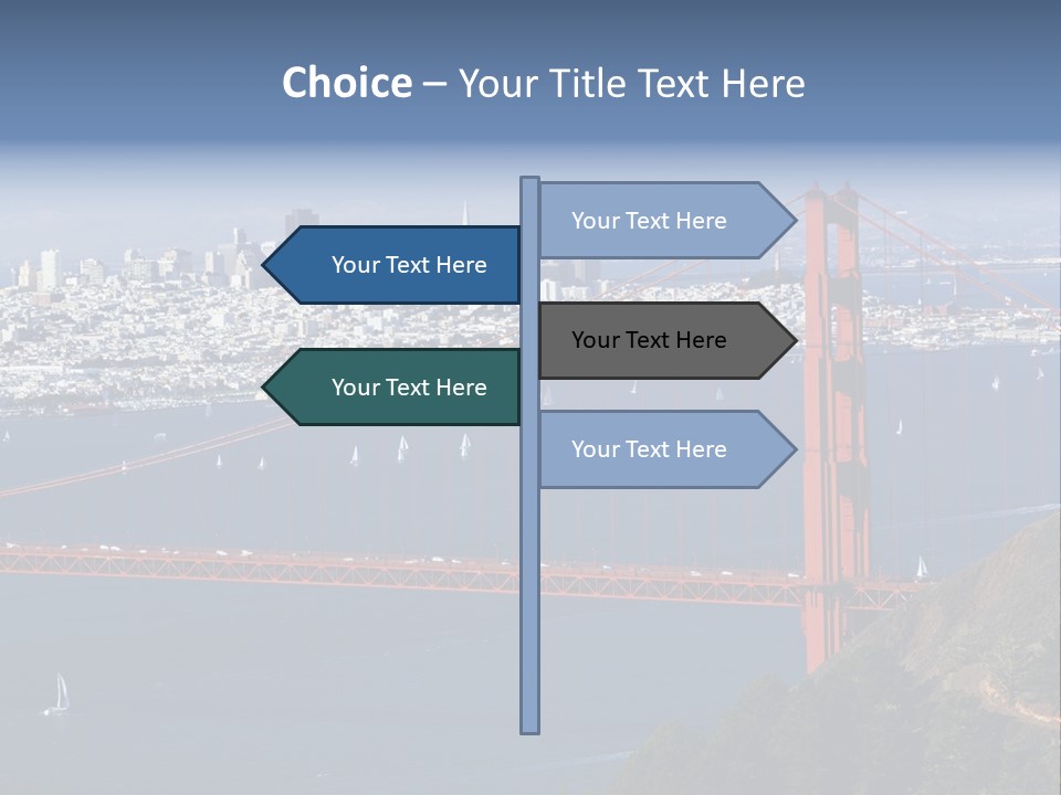 American Beach Skyscraper PowerPoint Template