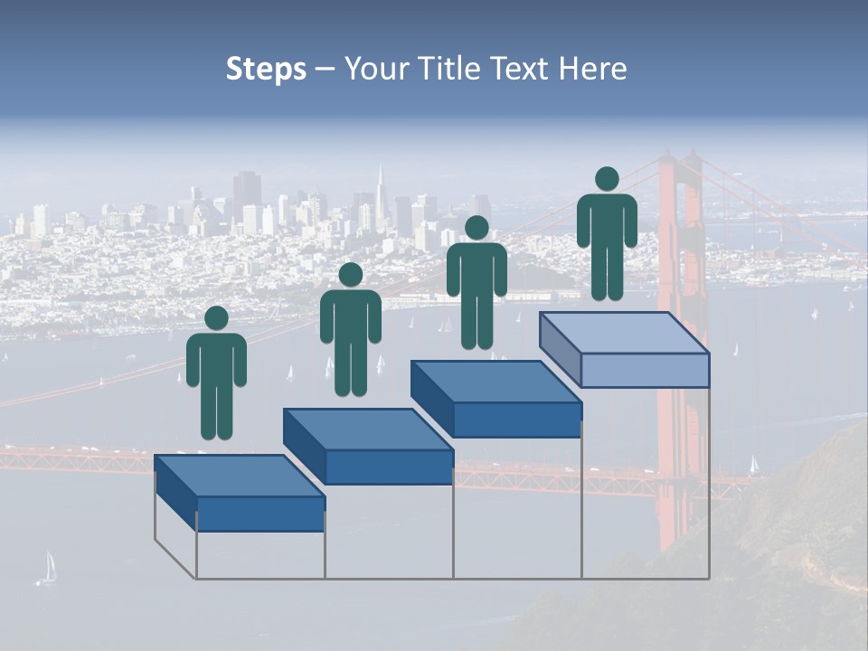 American Beach Skyscraper PowerPoint Template