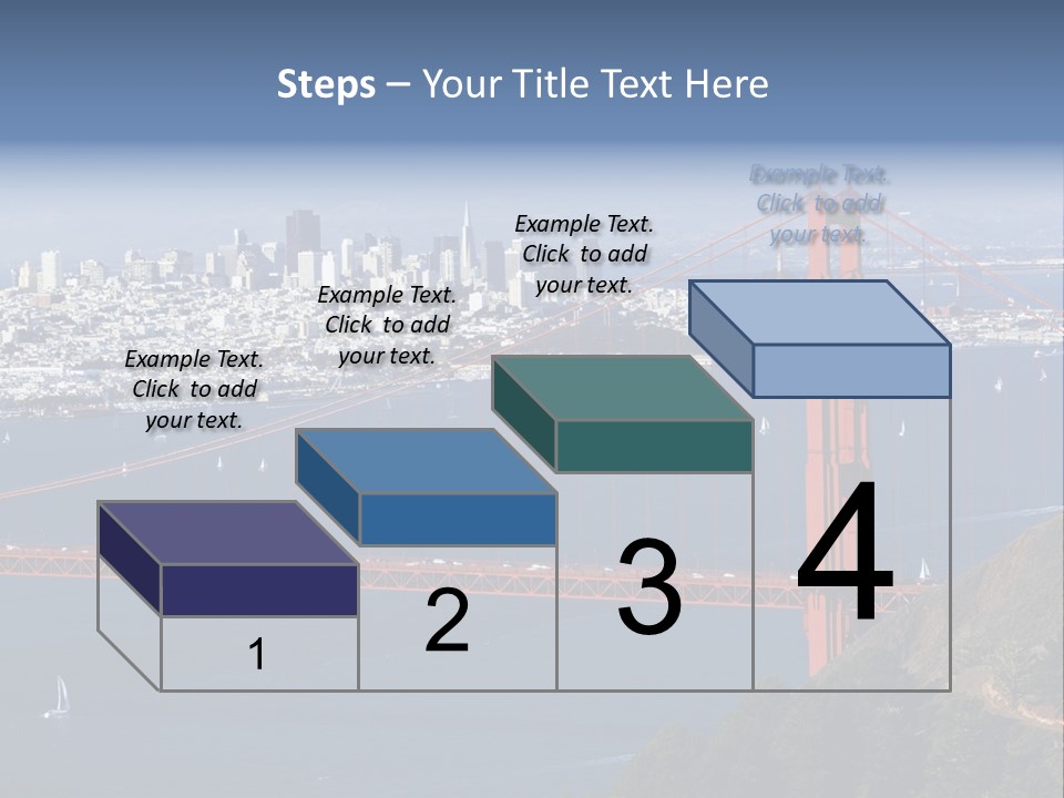 American Beach Skyscraper PowerPoint Template