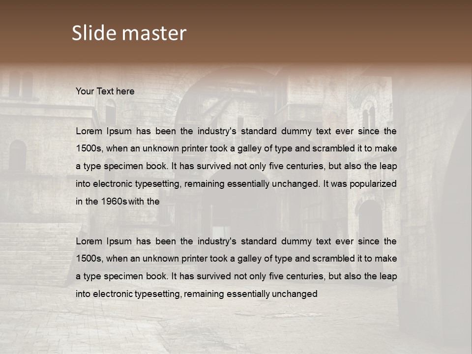 Mysterious Old Europe PowerPoint Template