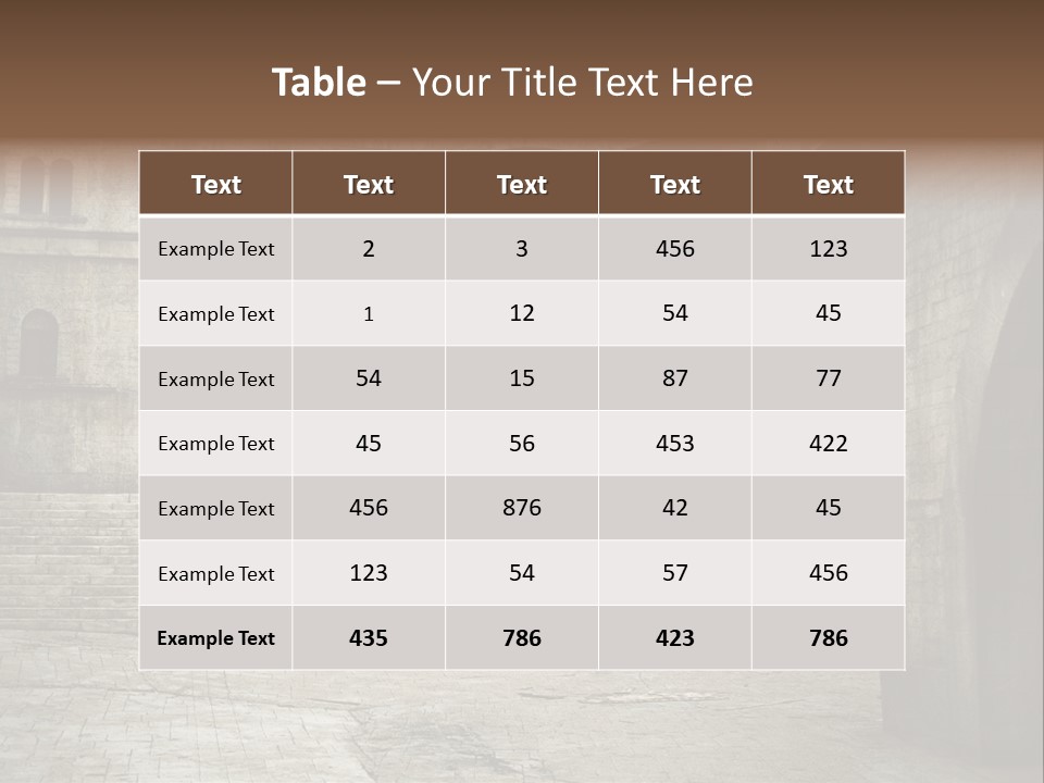 Mysterious Old Europe PowerPoint Template