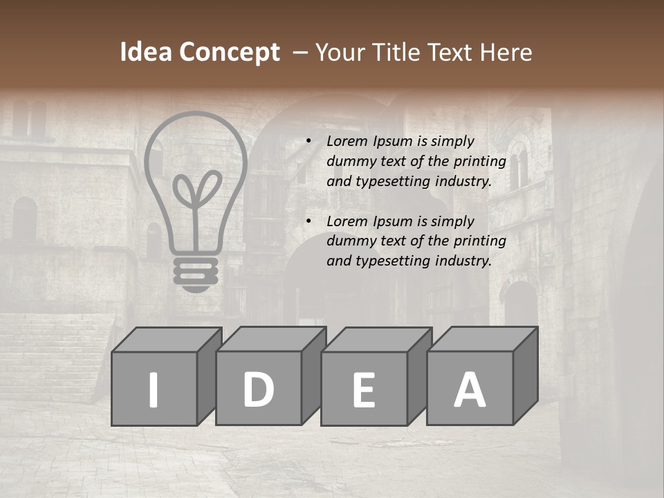 Mysterious Old Europe PowerPoint Template