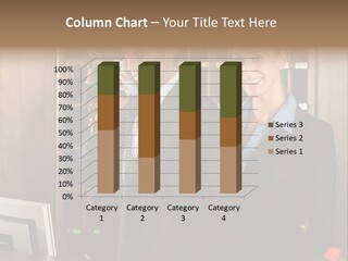 Handsome Colleague Desk PowerPoint Template