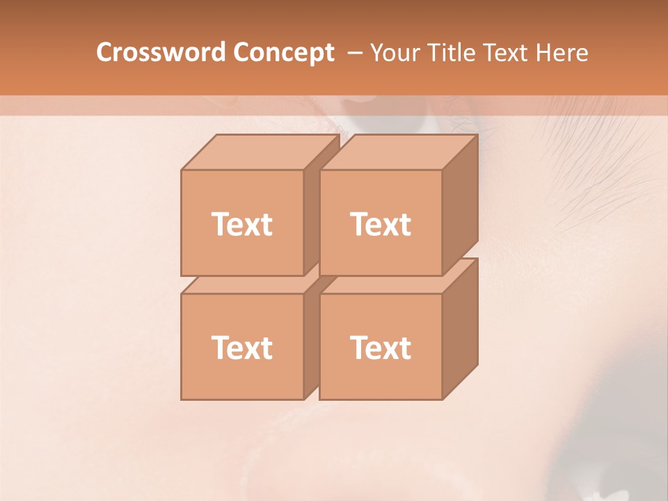 Isolated Cute Closeup PowerPoint Template