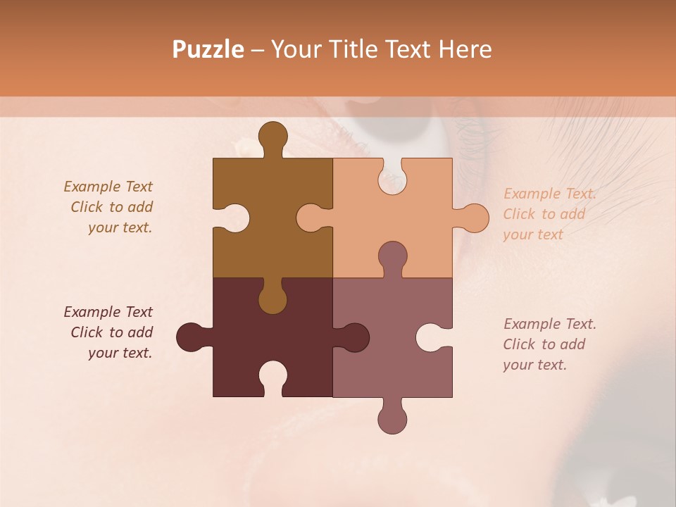 Isolated Cute Closeup PowerPoint Template