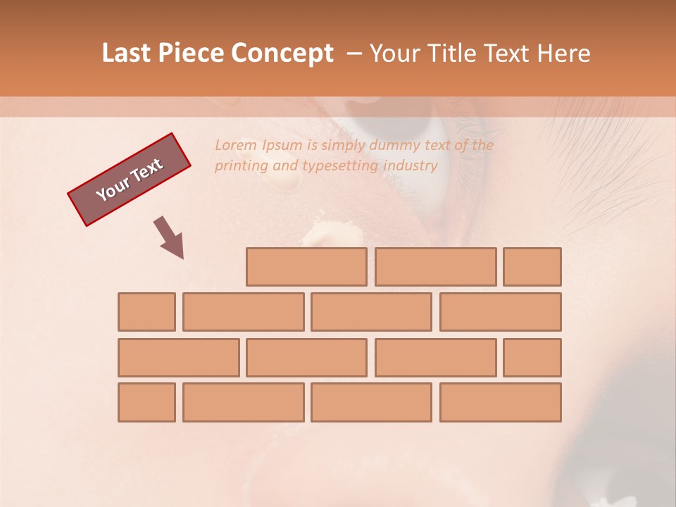 Isolated Cute Closeup PowerPoint Template