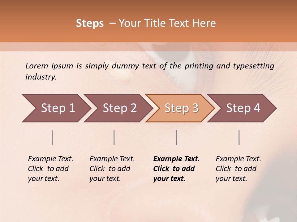 Isolated Cute Closeup PowerPoint Template