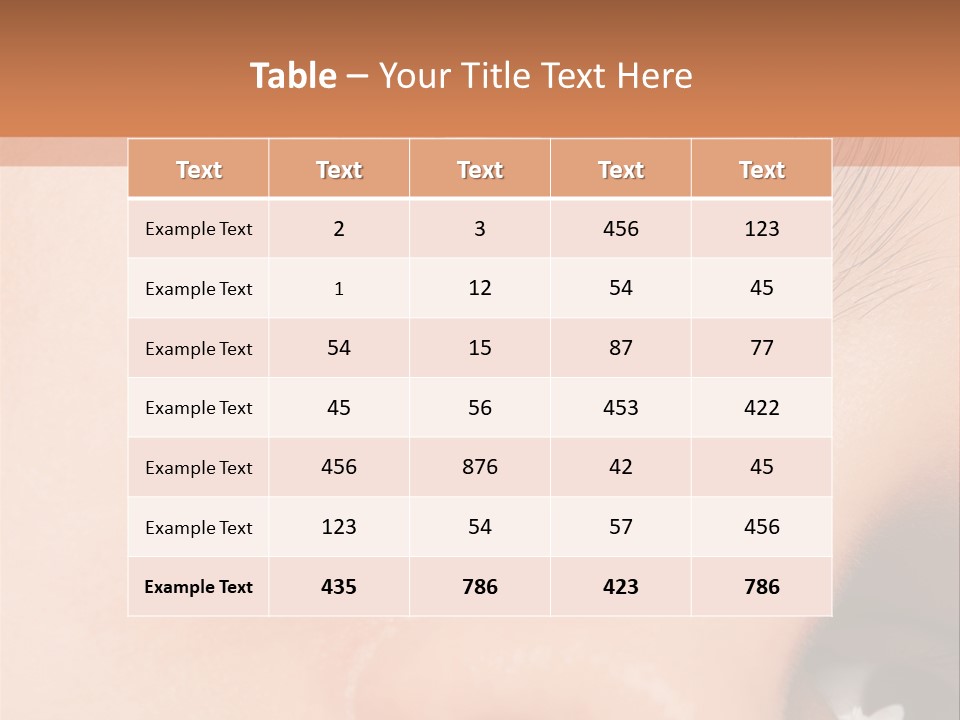 Isolated Cute Closeup PowerPoint Template