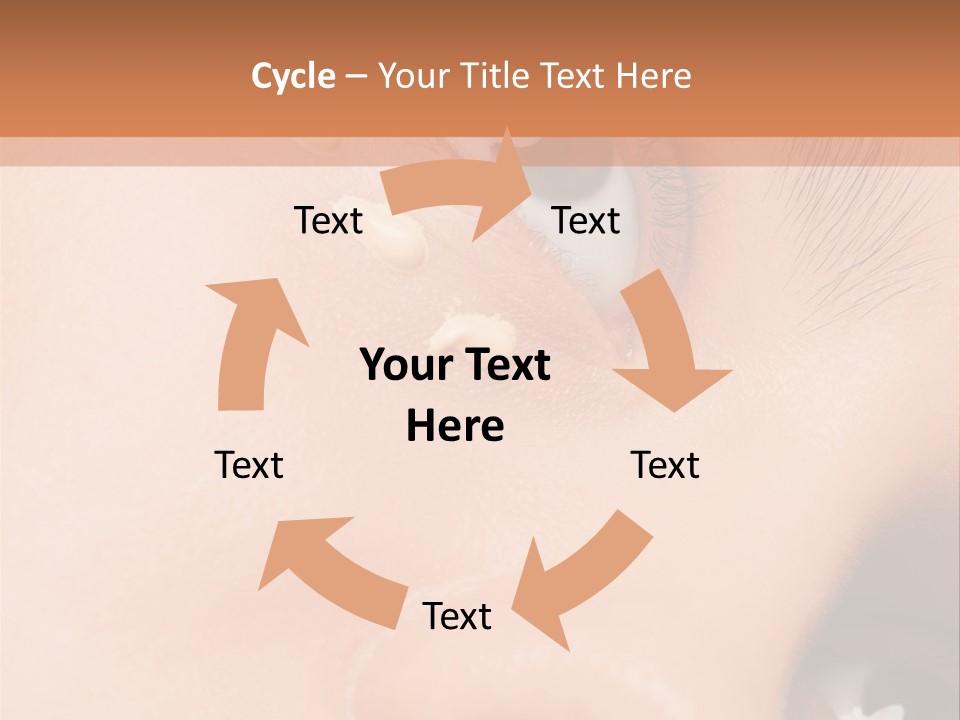 Isolated Cute Closeup PowerPoint Template