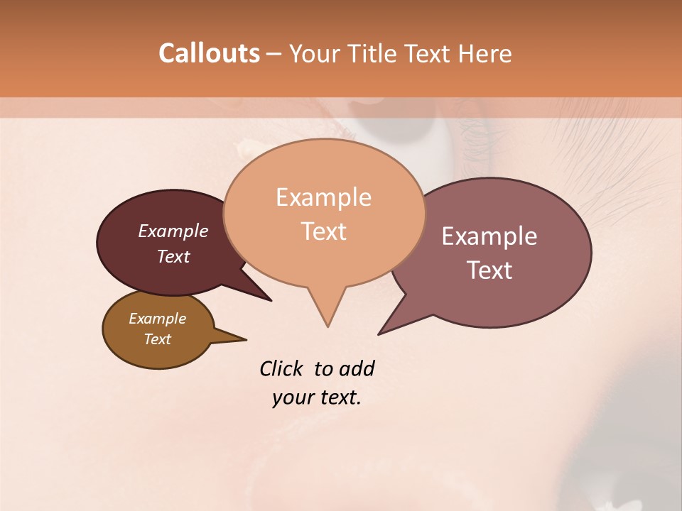 Isolated Cute Closeup PowerPoint Template