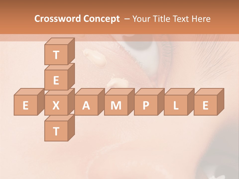 Isolated Cute Closeup PowerPoint Template