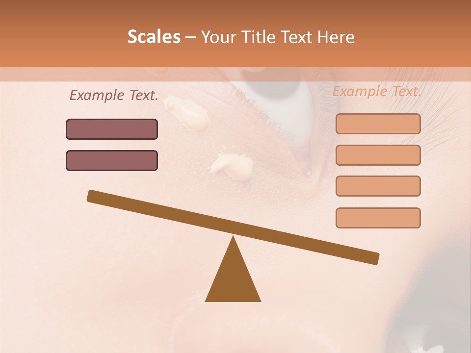 Isolated Cute Closeup PowerPoint Template