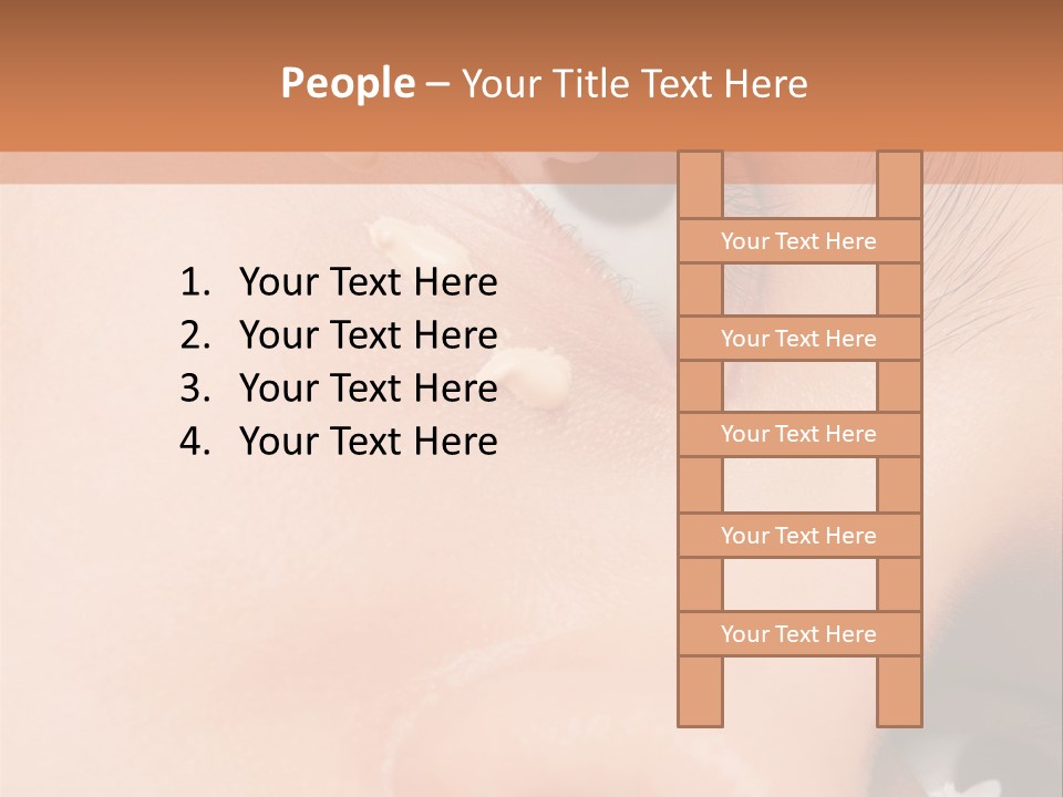 Isolated Cute Closeup PowerPoint Template