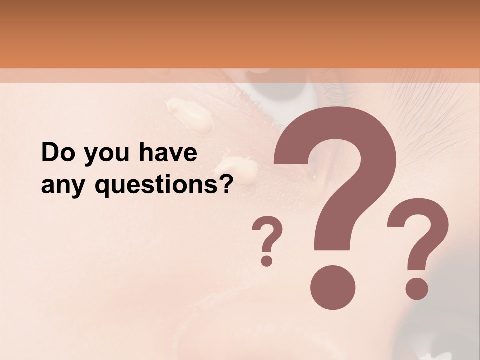 Isolated Cute Closeup PowerPoint Template