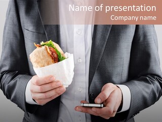 Screen Lunch Lettuce PowerPoint Template