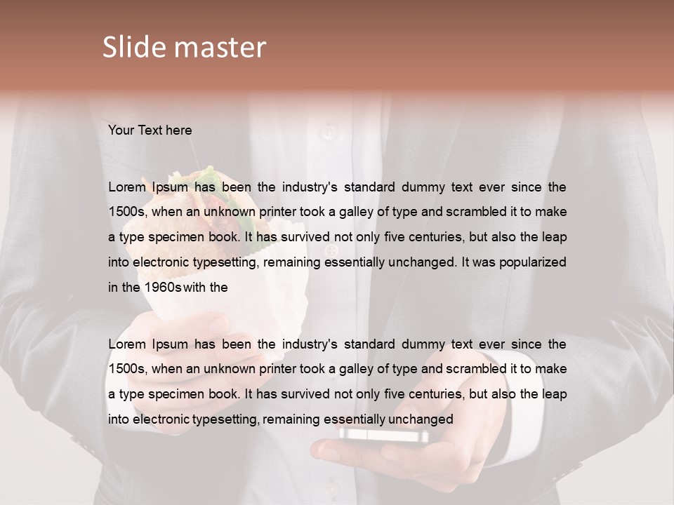 Screen Lunch Lettuce PowerPoint Template