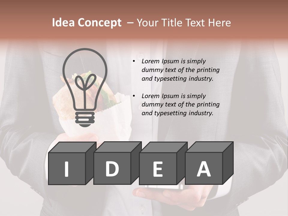 Screen Lunch Lettuce PowerPoint Template