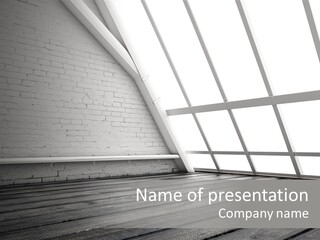 Horizontal Interior Wood PowerPoint Template