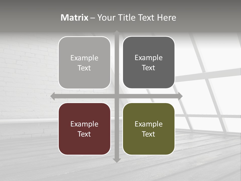Horizontal Interior Wood PowerPoint Template