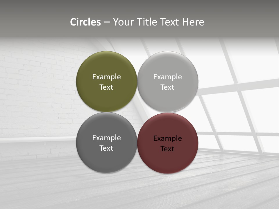 Horizontal Interior Wood PowerPoint Template