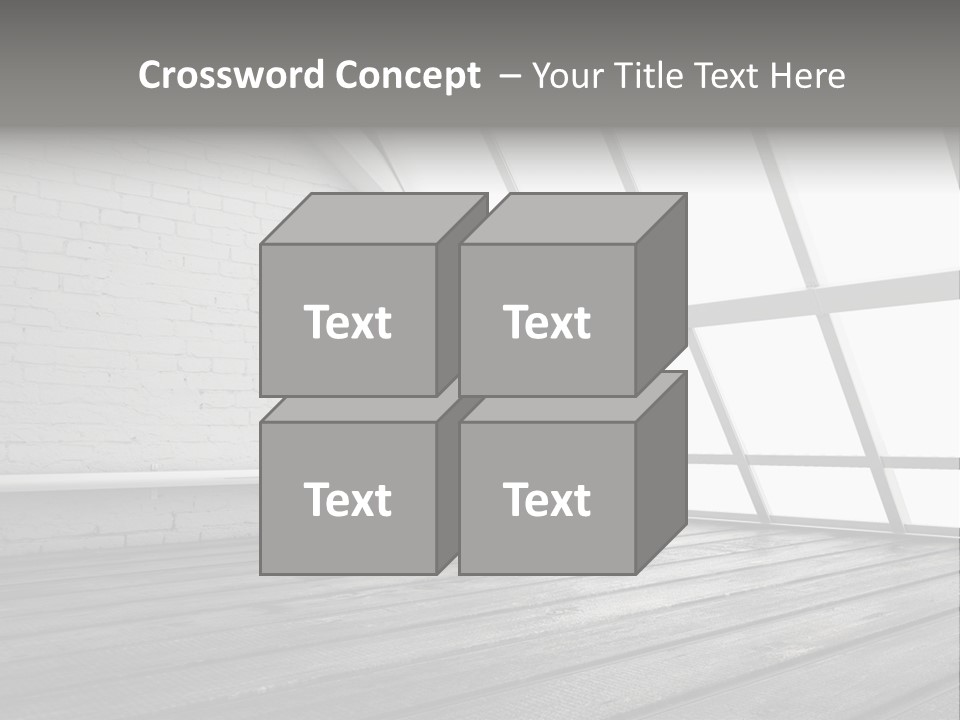 Horizontal Interior Wood PowerPoint Template