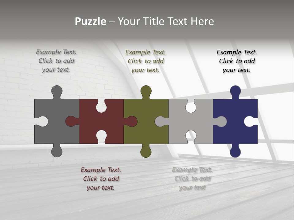 Horizontal Interior Wood PowerPoint Template