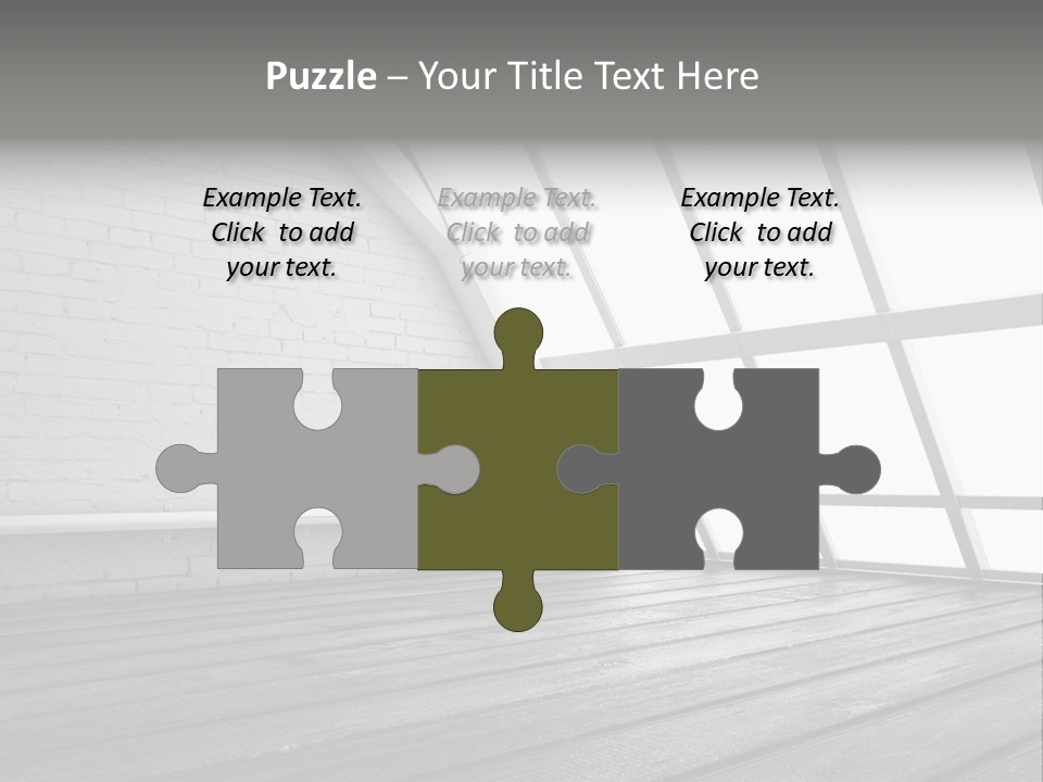 Horizontal Interior Wood PowerPoint Template