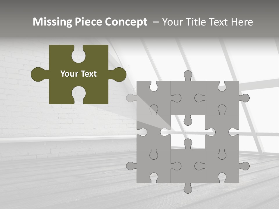 Horizontal Interior Wood PowerPoint Template