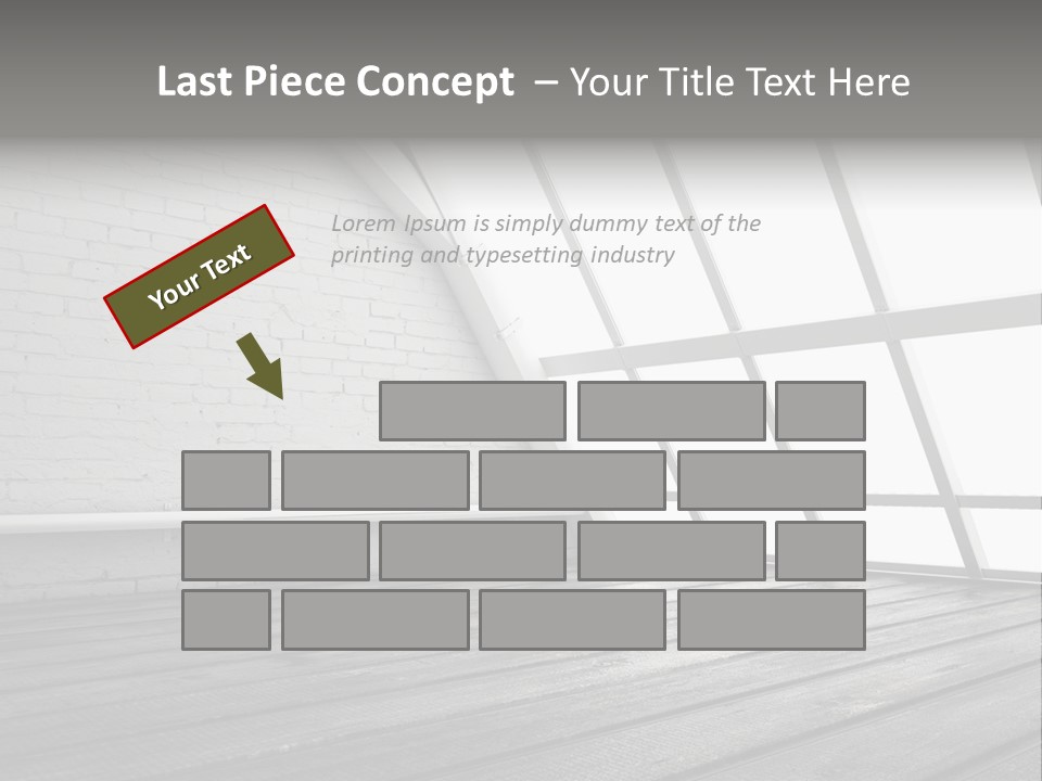 Horizontal Interior Wood PowerPoint Template