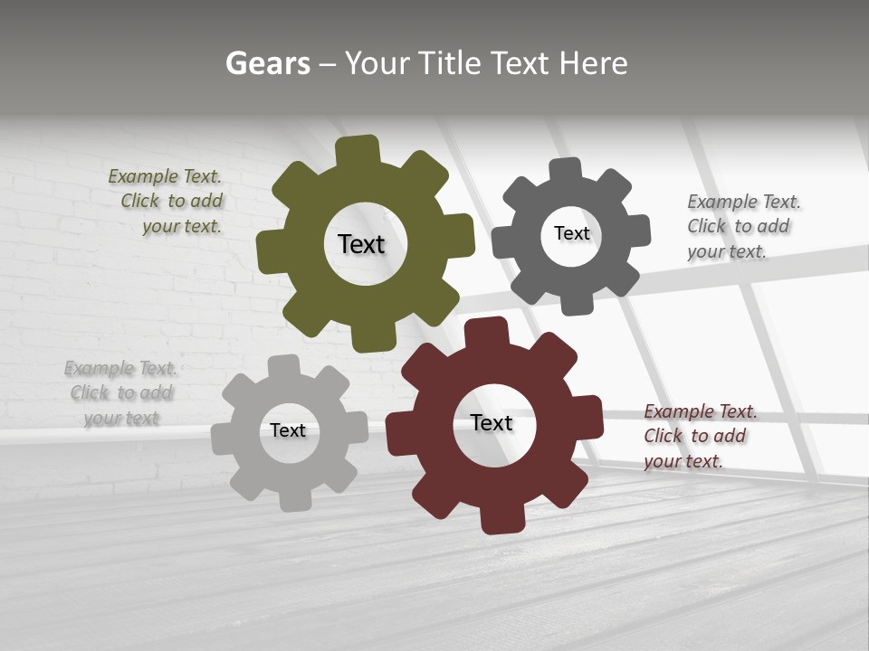 Horizontal Interior Wood PowerPoint Template