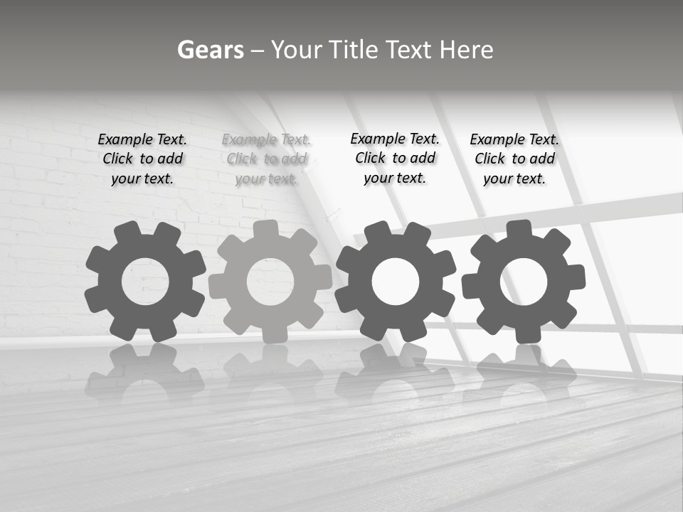 Horizontal Interior Wood PowerPoint Template