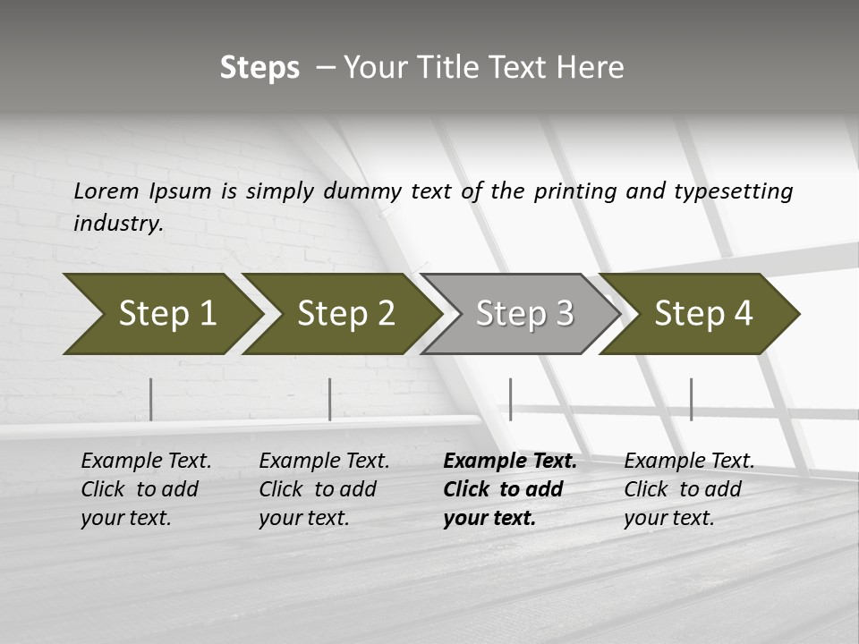 Horizontal Interior Wood PowerPoint Template