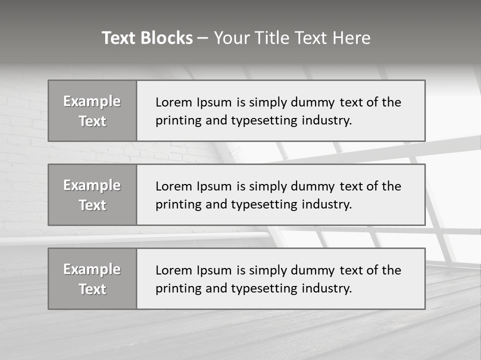 Horizontal Interior Wood PowerPoint Template