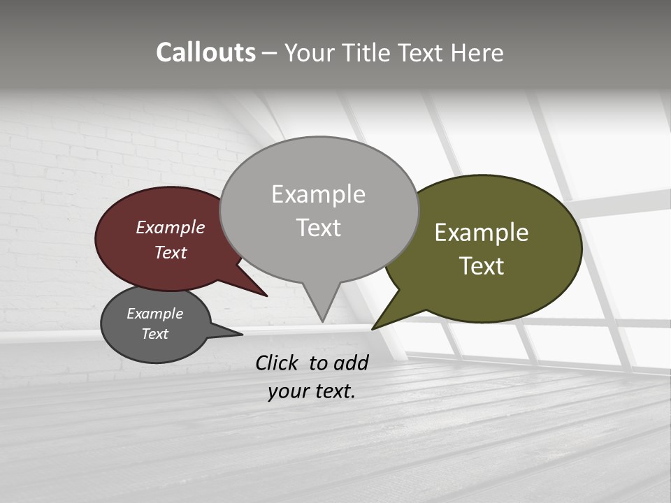 Horizontal Interior Wood PowerPoint Template
