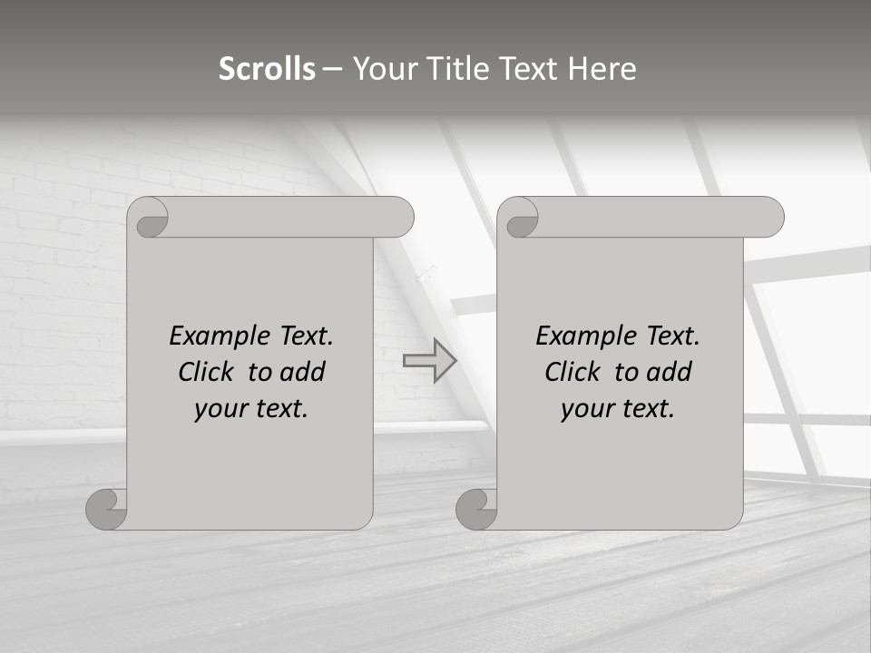 Horizontal Interior Wood PowerPoint Template