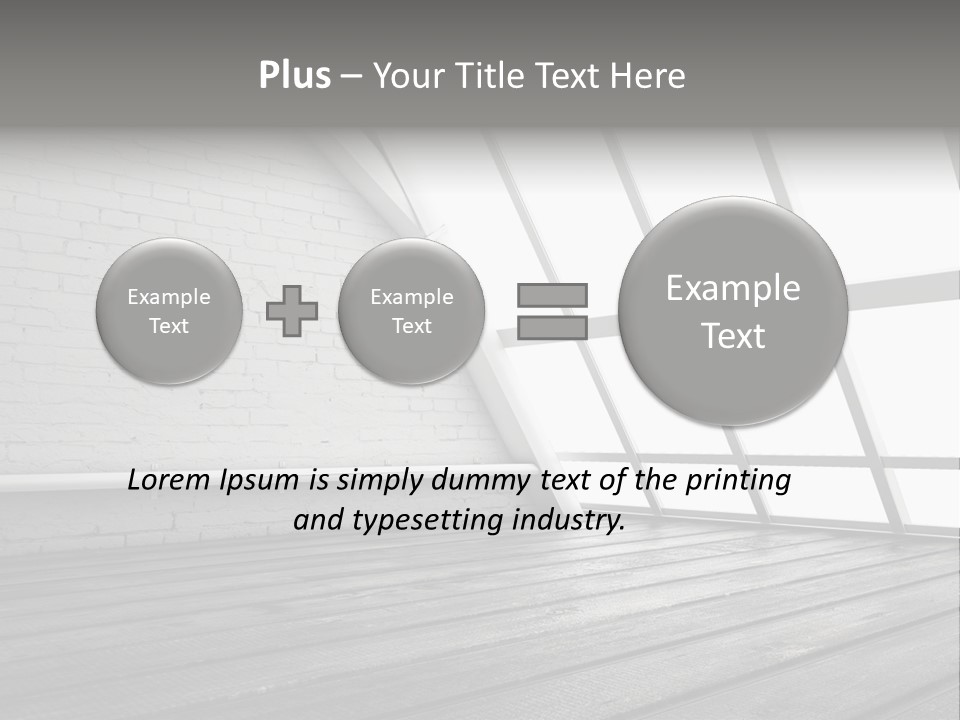 Horizontal Interior Wood PowerPoint Template