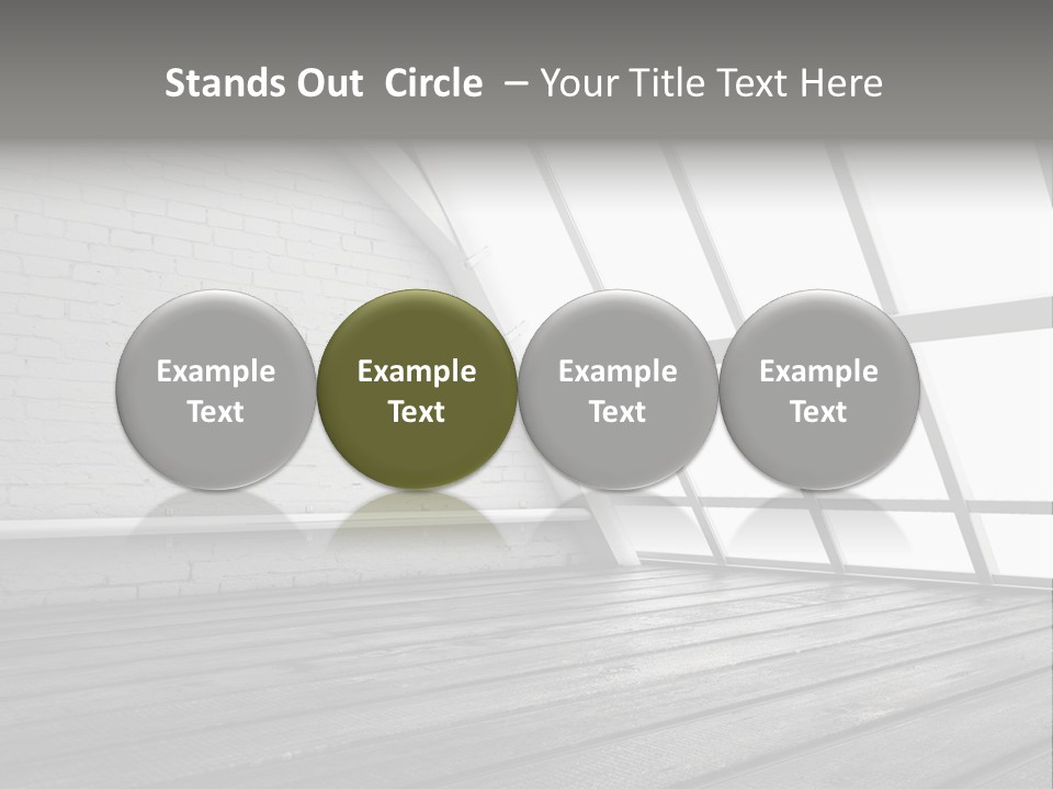 Horizontal Interior Wood PowerPoint Template