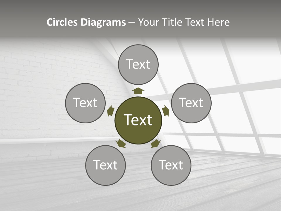 Horizontal Interior Wood PowerPoint Template