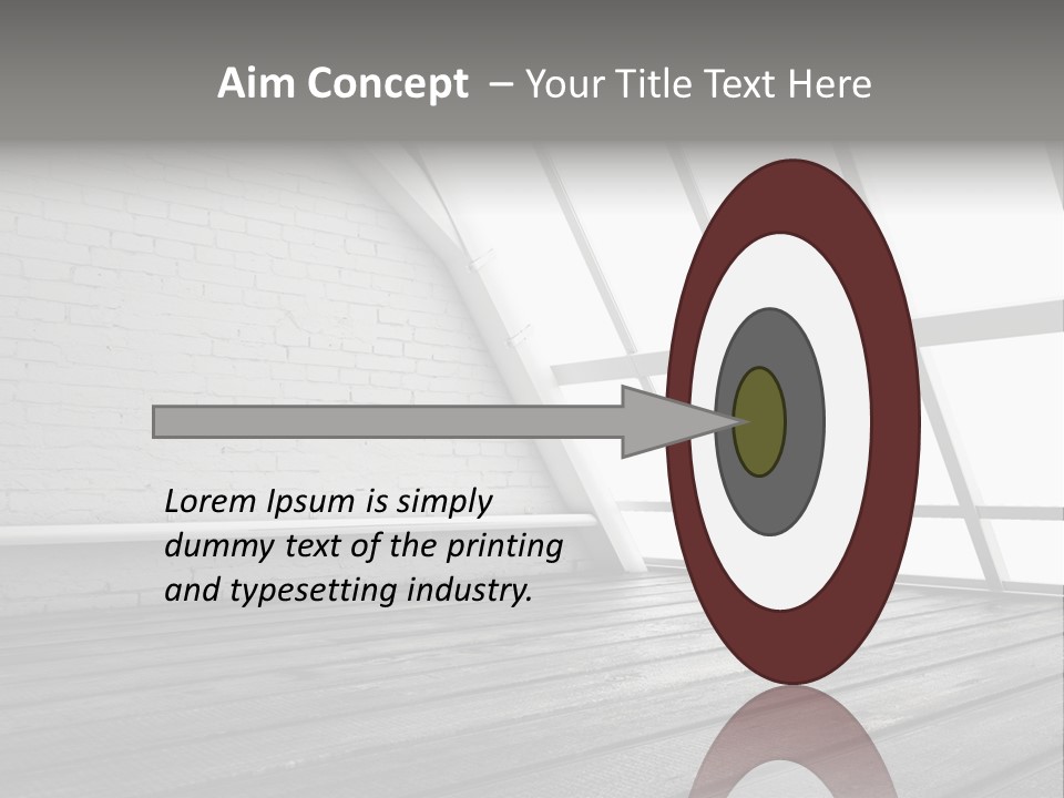 Horizontal Interior Wood PowerPoint Template