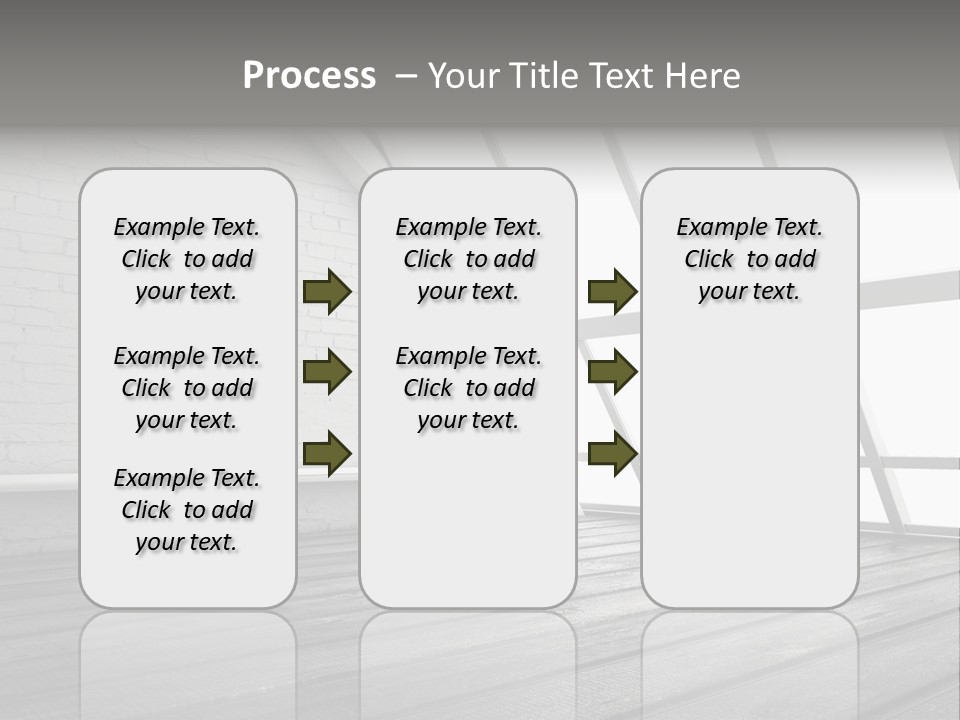 Horizontal Interior Wood PowerPoint Template