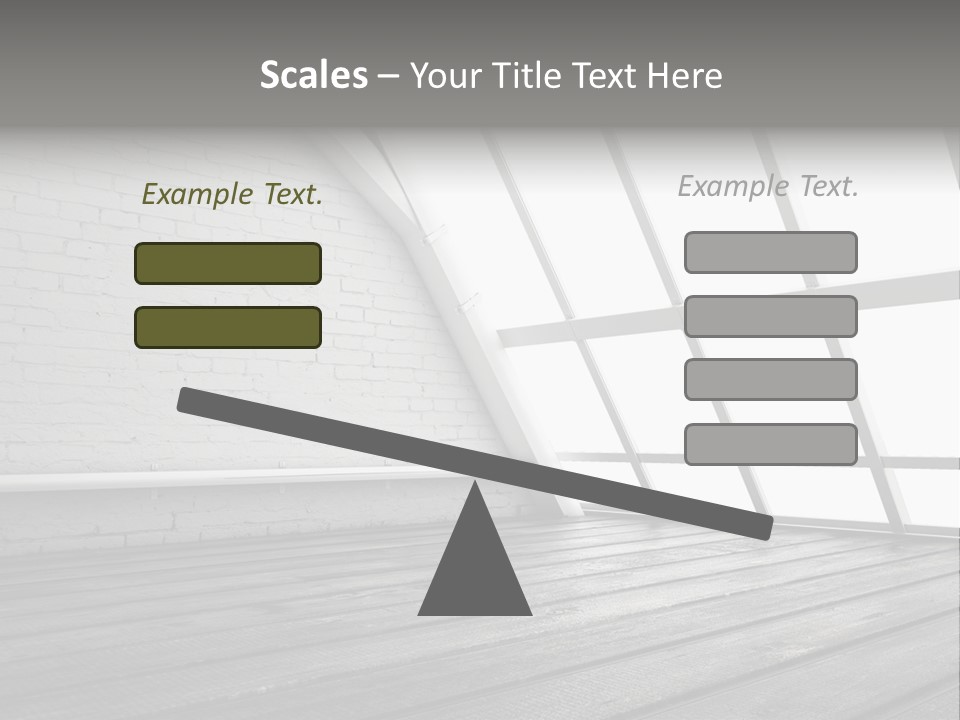 Horizontal Interior Wood PowerPoint Template