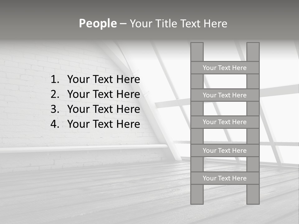 Horizontal Interior Wood PowerPoint Template