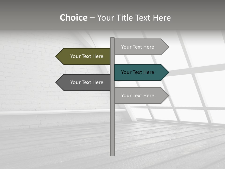 Horizontal Interior Wood PowerPoint Template