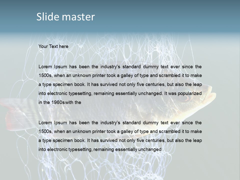 Loss Of Freedom Sad Fresh Water PowerPoint Template