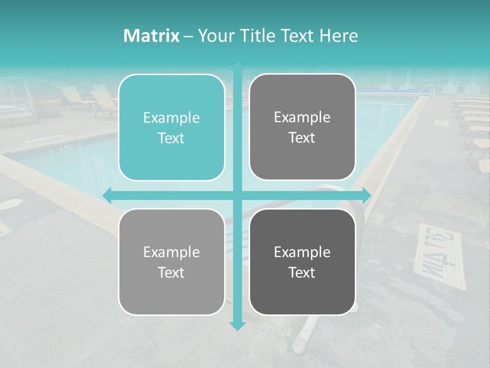 Healthy Pool Vacation PowerPoint Template