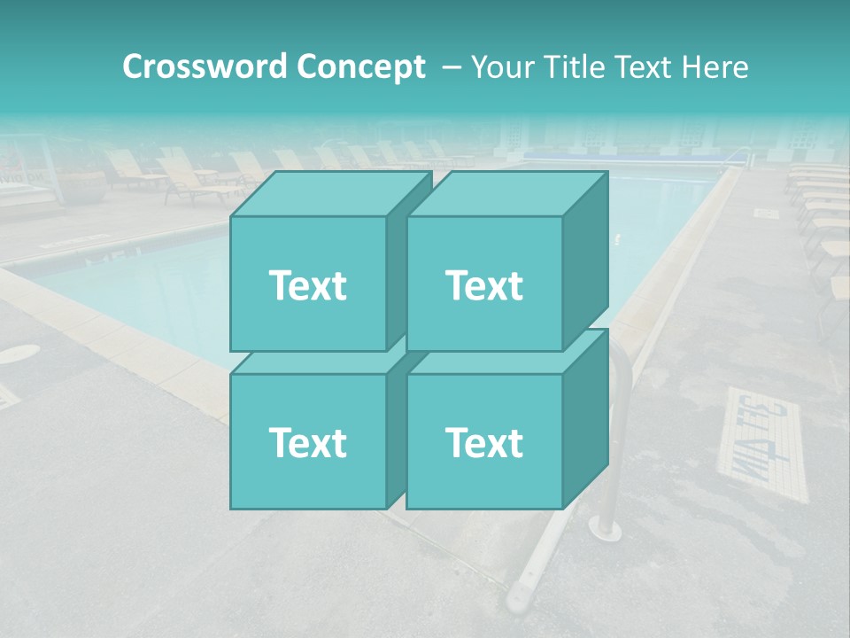 Healthy Pool Vacation PowerPoint Template