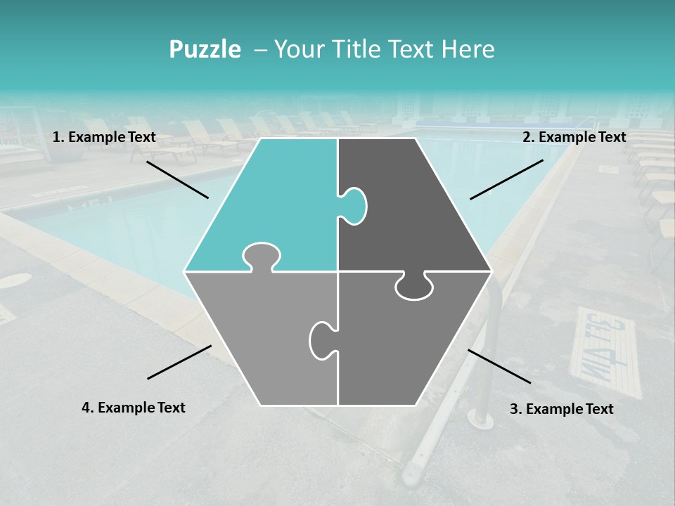 Healthy Pool Vacation PowerPoint Template