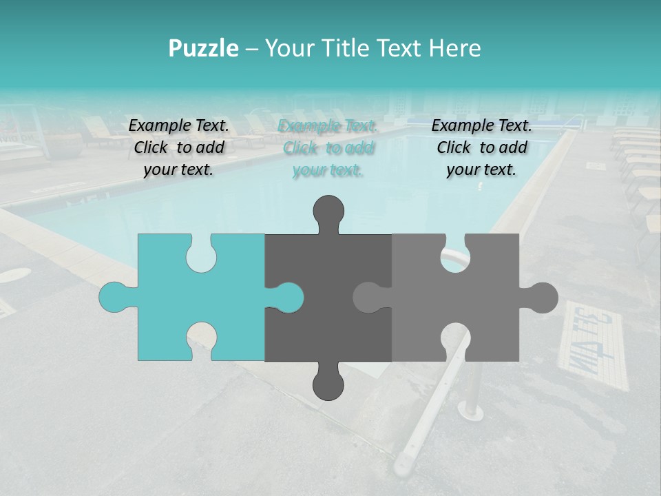 Healthy Pool Vacation PowerPoint Template