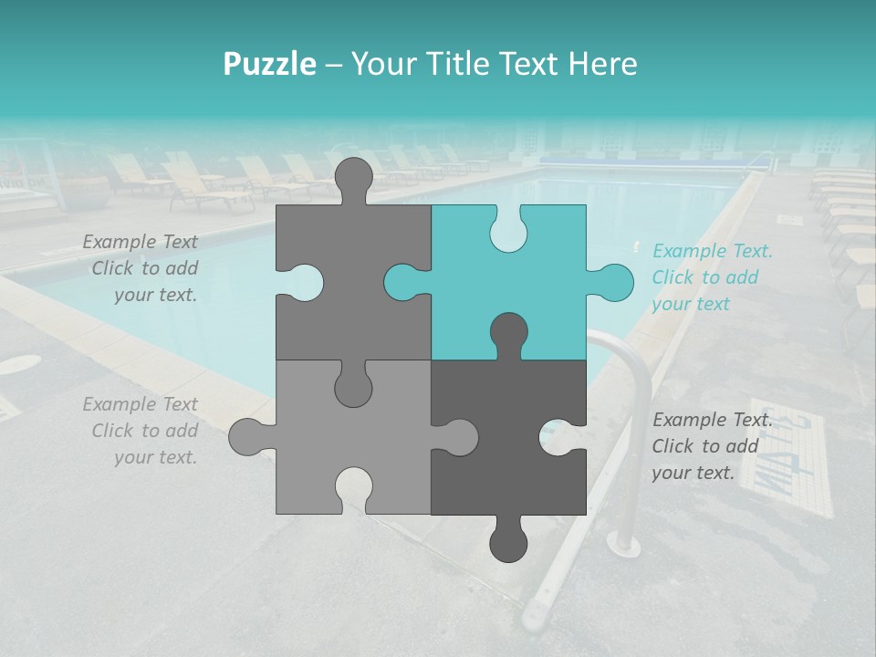 Healthy Pool Vacation PowerPoint Template